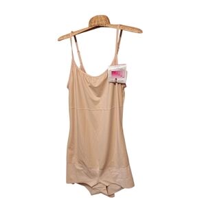Maidenform Flexees Shapes Romper XXXL NWT Fits 22-24 Beige Shapewear